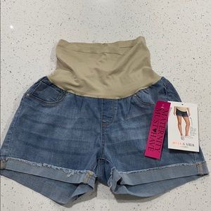 Bella Vida maternity denim shorts